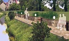 Będą mostki, fontanna, jeziorko, kajaki