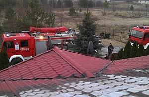 Kominek przyczyną pożaru w okolicy Jabłonny