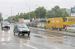 Wólczyńska: rondo na Arkuszowej, w lewo w Nocznickiego