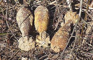 Niewybuchy odkopane na Mehoffera