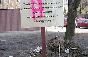 Sterty śmieci przy Garbińskiego - była jedna, są trzy