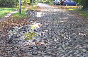 Dewastują zabytkową ulicę Księżycową!