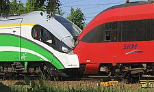 Zderzenie pociągów nad rondem Starzyńskiego