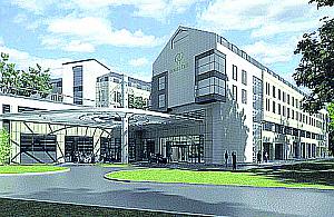 Hilton z basenami i centrum rozrywki za rok