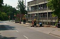 A jednak! Poszerzyli chodnik przy cmentarzu