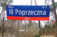 Anin: ka�da ulica Poprzeczna