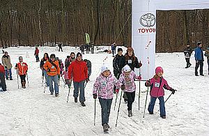 Na narty po Parku Bródnowskim