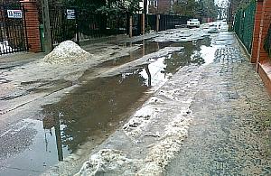 Bawełniana i inne ulice na Boernerowie płyną