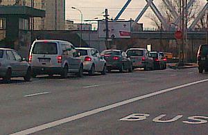 Chamstwo na przejeździe przy Radzymińskiej