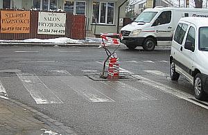 Wtem! - czyli drogowa niespodzianka na Majolikowej