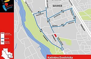 Trakt zamknięty od Skalnicowej do Borowieckiej