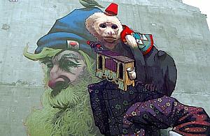 Niecodzienny mural na Dzielnej