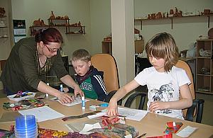 Plastyczne inspiracje w Łajskach