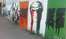 Graffiti ku czci Powstania - na poczcie
