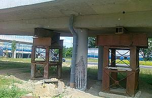 Zjazd z Trasy Toruńskiej na Wysockiego to prowizorka