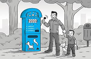 Jednoręki bandyta rozda nagrody za psie kupy