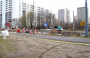 Wólczyńska w budowie, mieszkańcy odcięci od domów