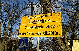 Mehoffera będzie zamknięta na weekend!