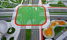 Zielony asfalt na Bemowie? Na skrzyżowaniu Powstańców i Górczewskiej