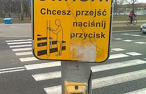 Przyciski dla pieszych na Stefanika do naprawy