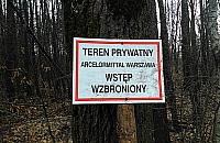 Park Nowa Warszawa - teren prywatny. Chodzić nie można?