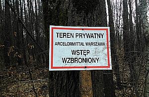 Park Nowa Warszawa - teren prywatny. Chodzić nie można?