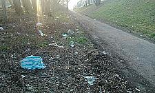 Śmieciowy szlak spacerowy przy wiadukcie na Górczewskiej