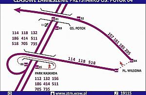 Od niedzieli przystanek "Potok 04" zawieszony