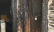 Pożar na Błękitnej. Zwęglone ciało w środku