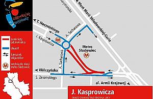 W nocy samochody pojadą inaczej przy bielańskim serku