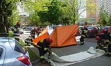 Skoczył z dziesiątego piętra na Okocimskiej