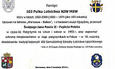 Pomnik ku czci lotników, którzy... przewozili papieża