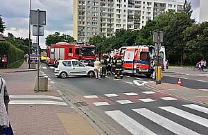 Wymusiła pierwszeństwo, skuterzystę zabrał śmigłowiec