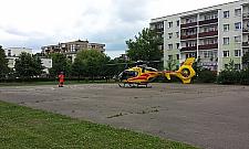 Wymusiła pierwszeństwo, skuterzystę zabrał śmigłowiec
