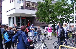 Zwiedzanie Białołęki na dwóch kółkach