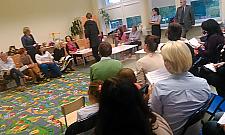 Przedszkolaki na Zachodzącego Słońca w październiku