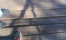 Taras nad Stawami Brustmana spróchniał