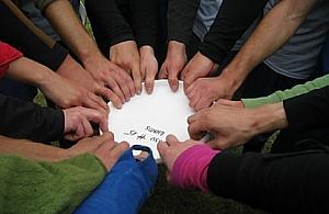 Frisbee dla młodzieży w gimnazjum na Trockiej.