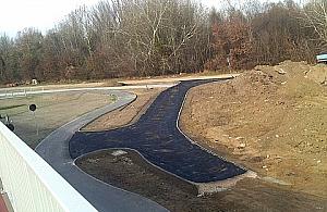 Ślimaki rowerowe przy moście Grota. Rewelacja