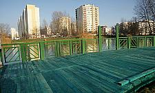 Nowy pomost na Stawach Brustmana