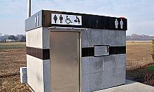 Toaleta przy Samarytance drażni... "neonem"