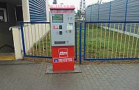 Biletomat stanie przy legionowskim ratuszu