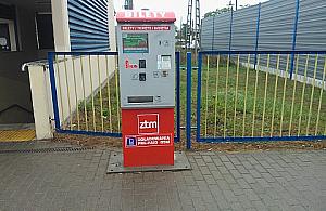 Biletomat stanie przy legionowskim ratuszu