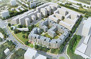 Olbrzymie osiedle w budowie na bliskiej-dalekiej Woli