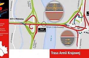 Remont mostu Grota: od poniedziałku kolejne zmiany