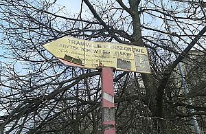 Wysockiego: do zabytku kieruje zabytek