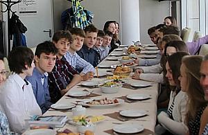 Bielańska elita sportu na śniadaniu u burmistrzów