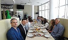 Bielańska elita sportu na śniadaniu u burmistrzów