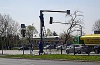 Rdza pomalowana na niebiesko