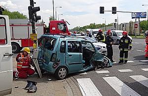 Śmiertelny wypadek na skrzyżowaniu Rudnickiego i Maczka